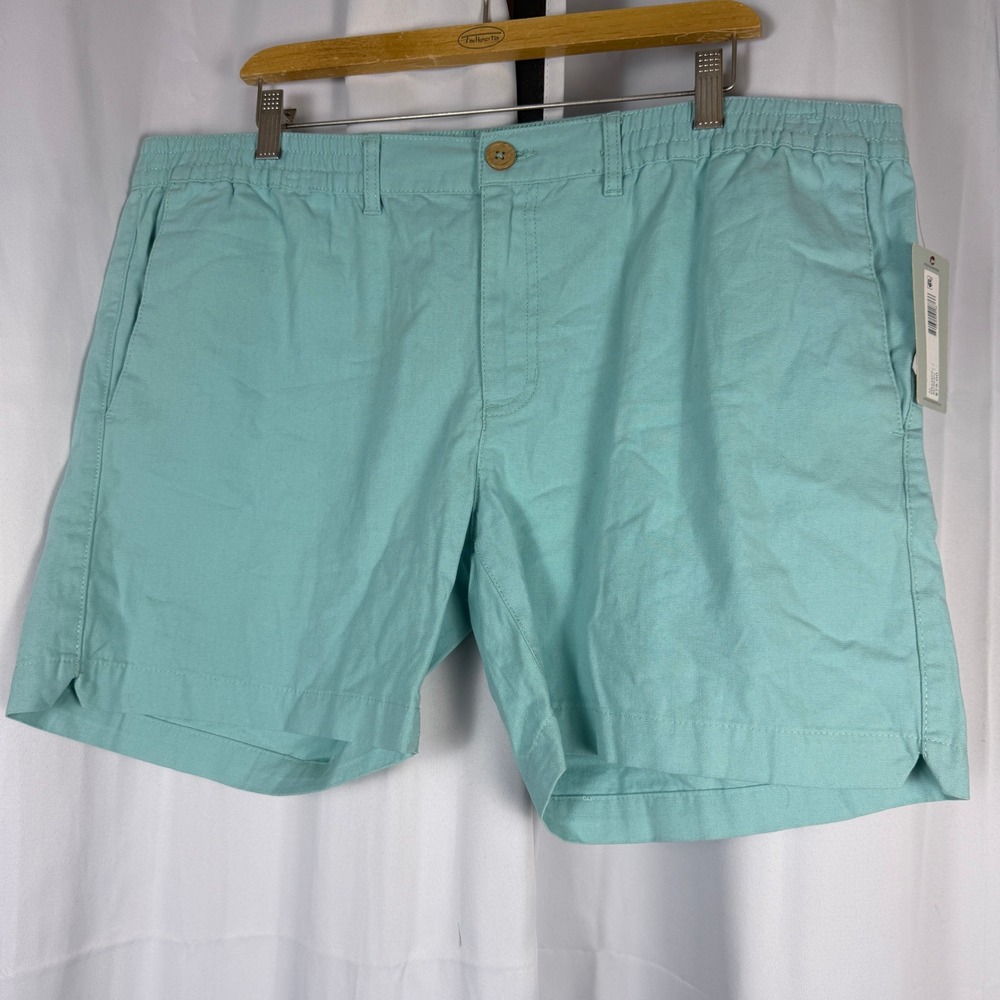 Southern Proper Mens Aegean Blue Elastic Waist Shorts MS23SPC Size XL NWT